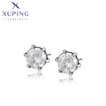 96478 XUPING JEWELRY Black Gun Color Charming Elegant Stainless Steel Korean Women's Fine Fashion Jewelry Earrings