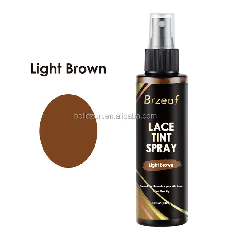 Custom Label OEM Logo Natural Dye for Closures Wigs and Closure Frontal Lace Tint Spray