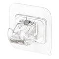 Transparent Nail Free Curtain Rod Clip Hook Waterproof and Rustproof Self Adhesive Wall Hooks Curtain Holder Hanging Rack Hook