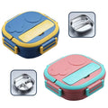 Orealmi Lunch Box Stainless Steel Toddler Food Storage Container 2 to 3 Compartment Bento Lunch Box Kids Back to School