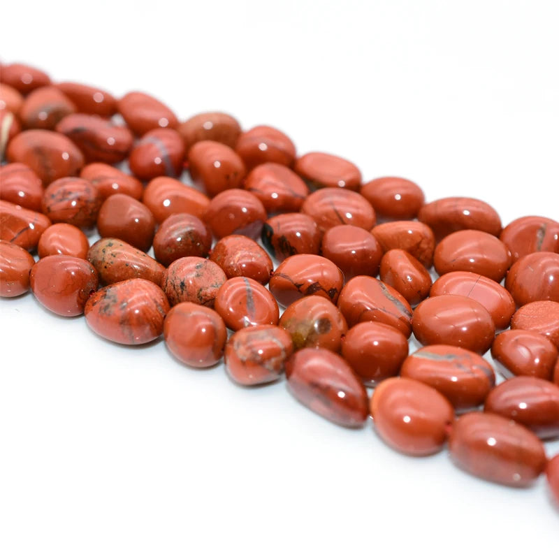 Wholesale Natural Red Jasper Loose Gemstone Beads 6*8/8*10mm for DIY Jewelry Stone Beads