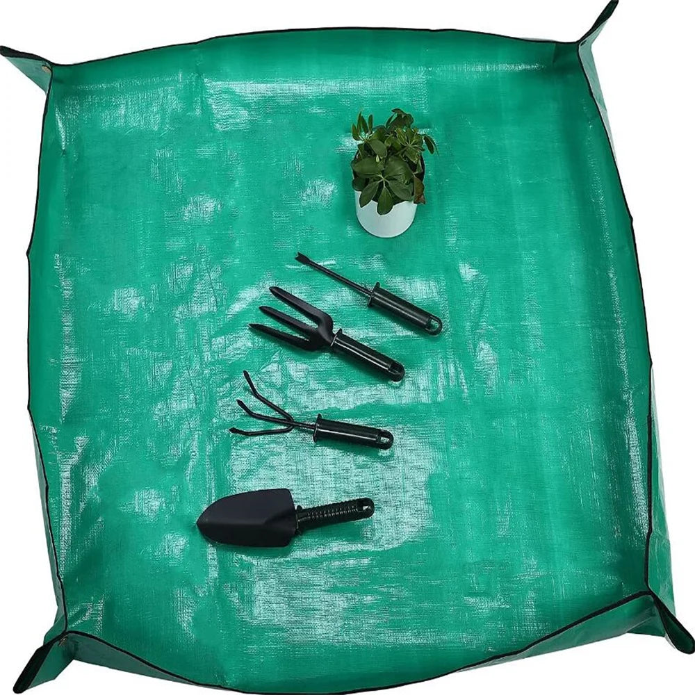 100x100cm Gardening Repotting Mat Waterproof Foldable Succulent Plant Transplanting Tarp