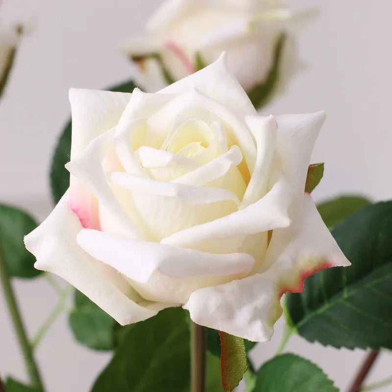 D-R003  Diameter 7cm Fashion Attractive Design Large Artificial Real Touch Roses Latex Flower for Wedding Decoration