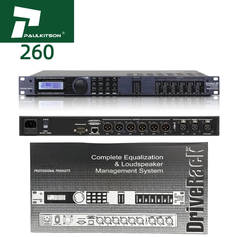 Paulkitson Metal Audio Processor 260 Drive Rack Digital Audio Speaker Management DSP
