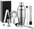 Bar Tools Shaker Set 9 Pieces Factory Direct 550ml Capacity Stainless Steel Bar Accessories Makers Mark Whisky