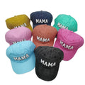Hot Sell Mother's Day Gift Embroidery Distressed Dad Hat Washed Cotton MAMA Chenille Baseball Cap Vintage Patch Sports Caps