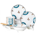 Wholesale Creative New Products Ceramic Tableware Japanese Household Bowls and Plates Net Red Creative Tableware Set Gifts