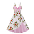 Vintage Dress 1950s 60s Retro Slip Dress Plus Size Floral Cotton Women Ladies Swing Rockabilly Dresses Vestidos