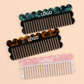 Midairy 2024 New Wide Teeth Hair Comb for Salon Home Use 3000+ Color Ruffled Fused Hair Combs 221439 128x50mm