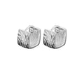 New Fashion 925 Sterling Silver Fine Hoop Earrings Small Square Female Charm Jewelry Gift for Women