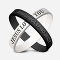 CrystalCode Inspirational Dual Layer Wristband New Design Rubber Silicone Flexible Ruler Bracelet Promotional Wristbands