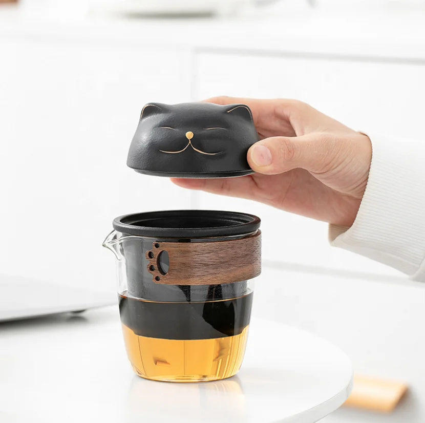 Mini Travel Ceramic Tea Pot Set Chinese Kung Fu Teapot 1 Pot 3 Cups Porcelain Teacup with Tea Infuser Portable Bag for Outdoor