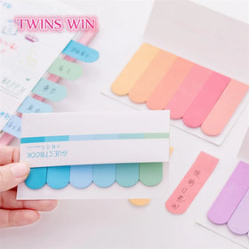 Creative Six Color Gradient Sticky Notes Planner Stickers Page Office School Supplies Stationery 1650