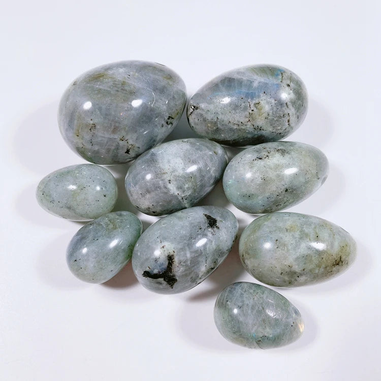 HY Factory Price Gemstone Quartz Labradorite Stone Yoni Eggs for Sale