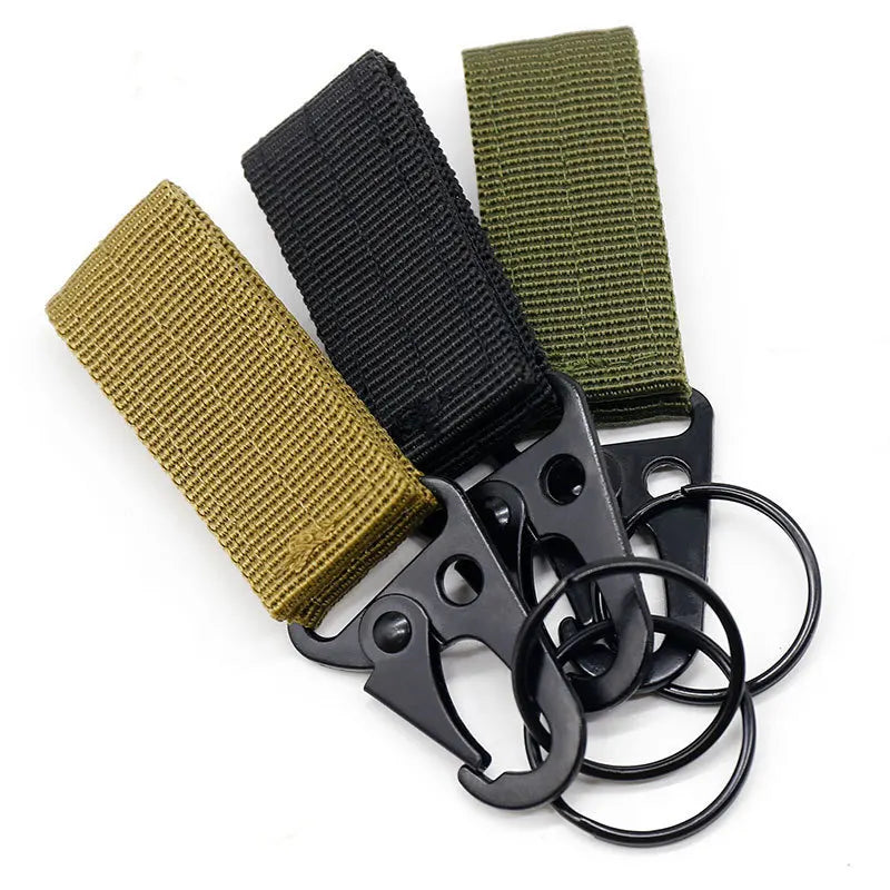 Get-Fit Outdoor Adventures Multi-Functional Nylon Webbing Buckle Eagle Mouth Hook for Climbing Tactical Gear Camping Hiking