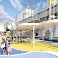 Giraffe Large Outdoor Amusement Equipment Theme Park Facilities Kids Play Set Eco-friendly Safe Stainless Steel Outdoor Park