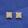 925 Sterling Silver Rapper's Jewelry Hip Hop Earring Iced Out Lab Moissanite Gra Certified Stud Earring Wholesale Jewelry MegaBDM