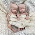 12 Inch Realistic Twin Reborn Silicae Dolls 1Kg 2.3Lbs Soft Toy Cute Gifts for New Parents Healing and Nurturing