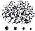 Round Plastic Black Googly Wiggle Eyes Self-Adhesive Large Size 8mm 15mm 18mm Googly Safety Eyes for Toys