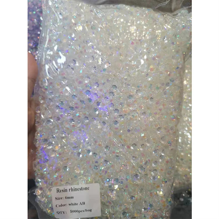 2022 New Arrival Glitter White Nail RhinestoneJelly Color Diamond DIY Mobile Phone Sticker