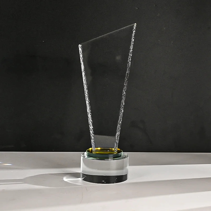 New Arrival Custom Crystal Glass Star Trophy Award for Competition Gifts Glass Souvenirawards