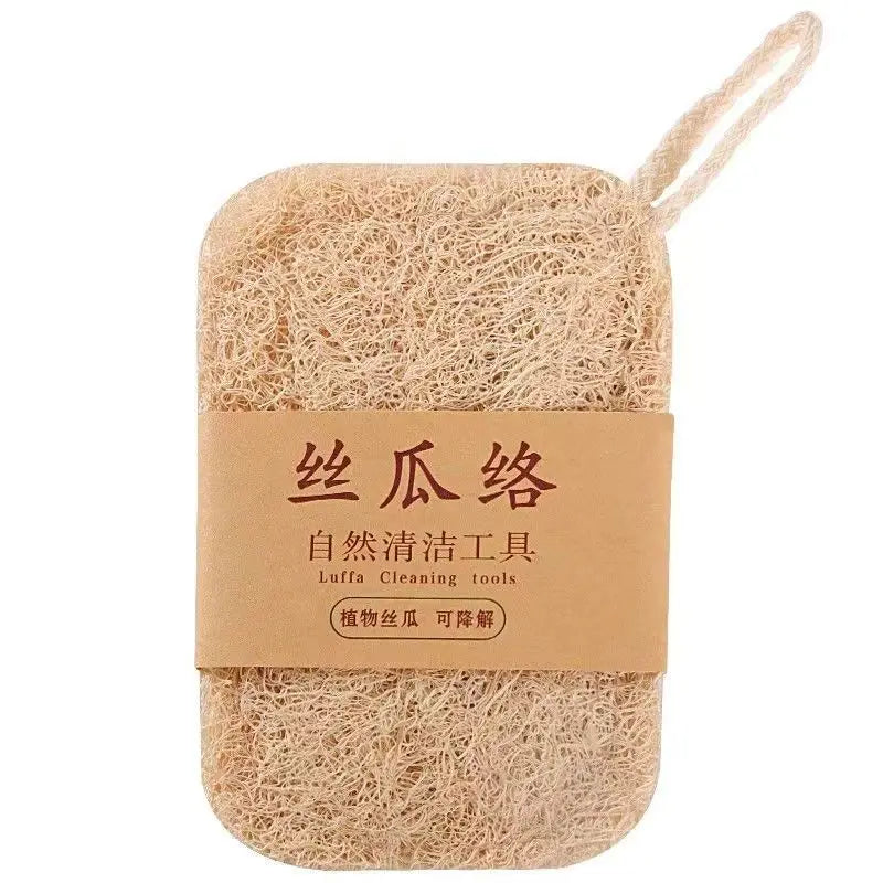 Factory Wholesale Pure Natural Thickened Loofah Sponge Gentle on Hands MegaBDM