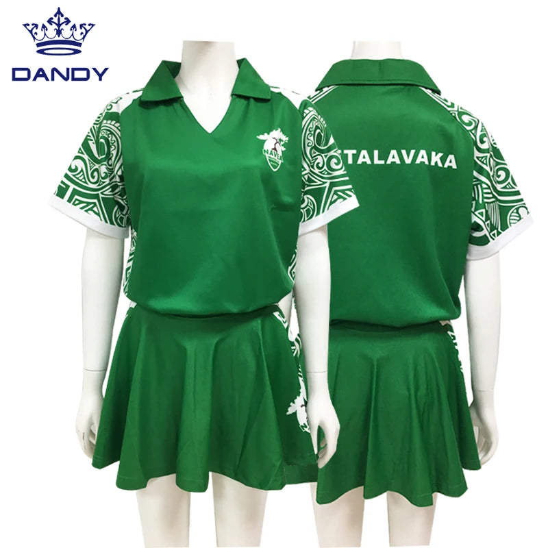 Custom Made Girl Tennis Dress Sublimation Women Netball Dresses Uniform