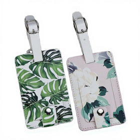 Premium PU Leather Luggage Tags Privacy Protection Travel Bag Labels Suitcase Tags Luggage Tag