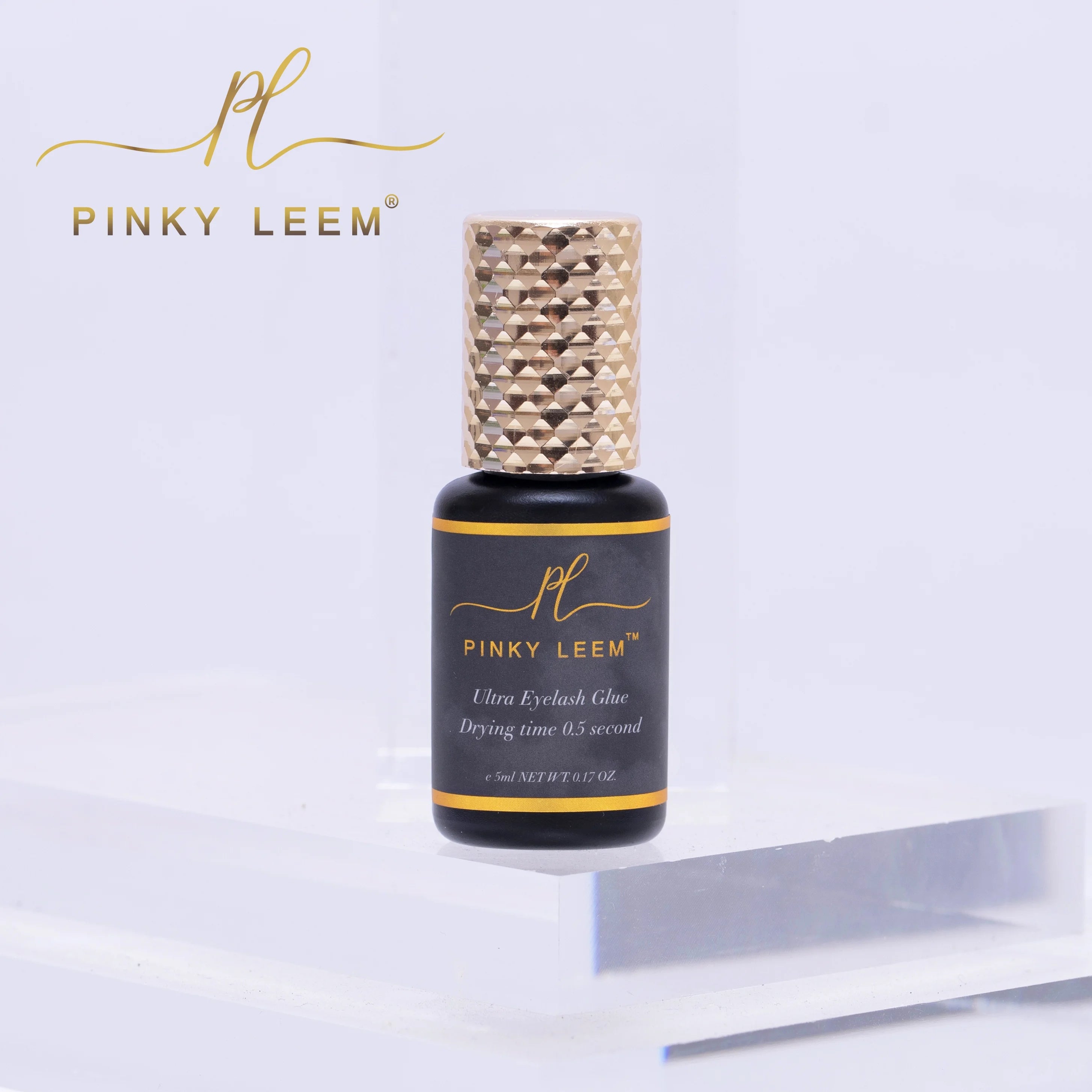 Pinky Leem Custom Private Label 0.5 Sec Lashes Strong Oilproof Waterproof Glue 0.5 Fast Drying Lash Extention Glue