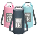 15L Portable Handle Double Shoulder PVC Waterproof Beach Accessories Kayak Outdoor Diving Hiking Backpacks Ocean Pack Dry Bag