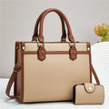 2-Piece Set for Women Fashionable Top Handle Handbag Small Purse Summer Candy Pattern Decorated Chains Diamonds Lined Polyester