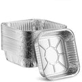 500pack- 8 X 8 Aluminum Foil Pans Disposable Heavy Duty Square Baking Cake Pans Homemade Breads Oven Pans with PET Plastic Lids