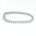 Factory Wholesale VVS Moissanite Iced Out Diamond Custom Real Gold Tennis Chain Bracelet 6mm 7mm 8mm 9mm White Gold 10K 14K Gold