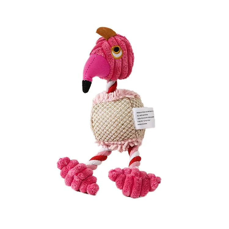 Hot Selling  Durable Plush Dog Toy  Soft Pet Cotton Rope Toy  Eco-Friendly Dog Chew Toy with Sharp Teeth Featuring Rope Rubber