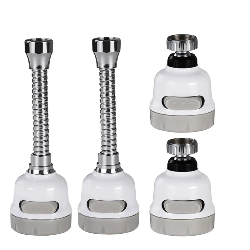 Adjustable Stainless Steel Kitchen Faucet Water Purifier 800 GPD Flow Rate Splash-Proof Shower Water Saver Extender Activated