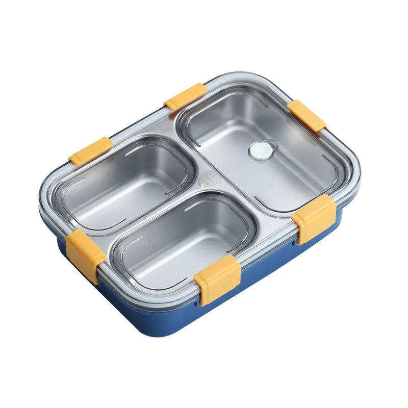 Eco Friendly Stainless Steel 3 Tiers Leakproof Insulation Portable Compartment Food Warmer Thermos Lunch Box Bento Containers