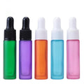 10ml Gradient/ombre Matte rainbow Colors Glass Dropper Bottle With White/black Cap for Perfume/essential Oil