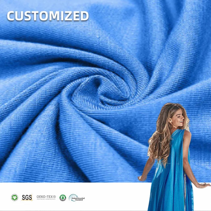 Custom Fabric Bamboo 220Gsm 95% Bamboo 5% Spandex Bamboo Fiber Fabric for Garment MegaBDM