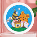 Round Drills Framed  Diamond Painting Kit for Kids Diy Crystal Art Kids Painting Wall Art