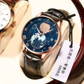 POEDAGAR Watch for Men New Fashion Quartz Leather Top Brand Waterproof Luminous Date Casual Sport Watches Reloj Hombre 803