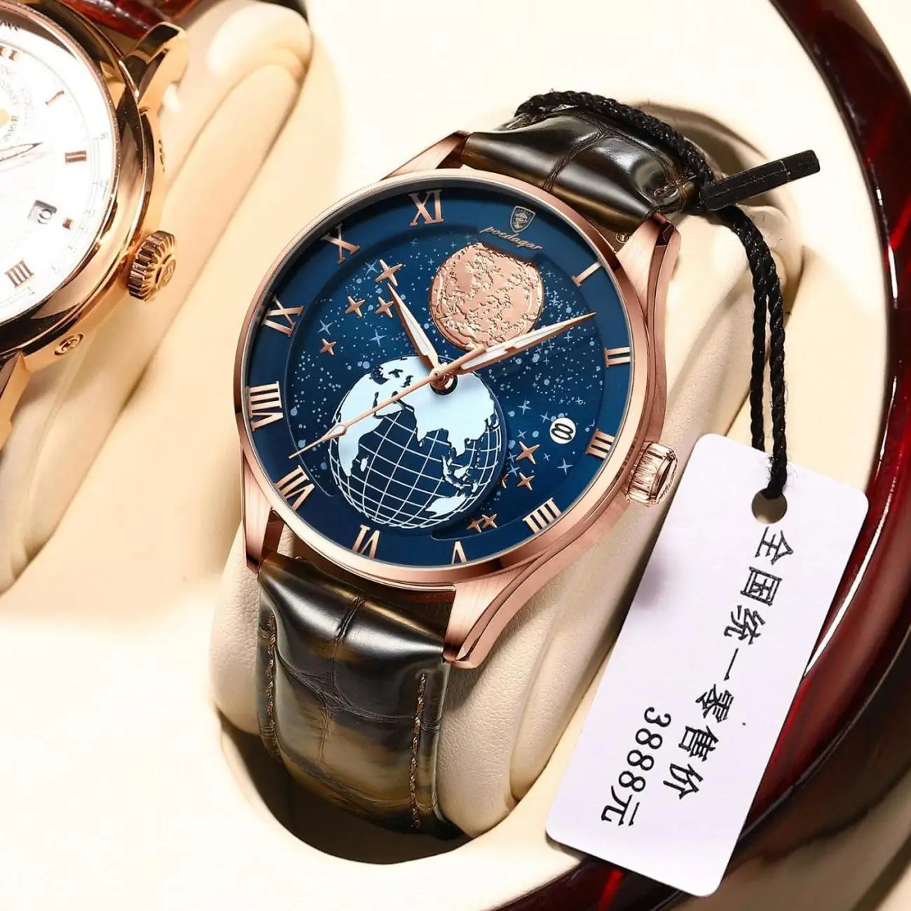 POEDAGAR Watch for Men New Fashion Quartz Leather Top Brand Waterproof Luminous Date Casual Sport Watches Reloj Hombre 803