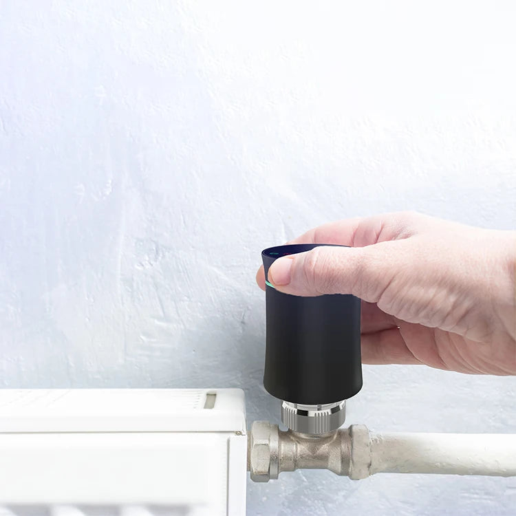 Beca BRT-100 Tuya ZigBee3.0 TRV Radiator Actuator Valve Smart Programmable Alexa Voice Control Thermostat for Hotels