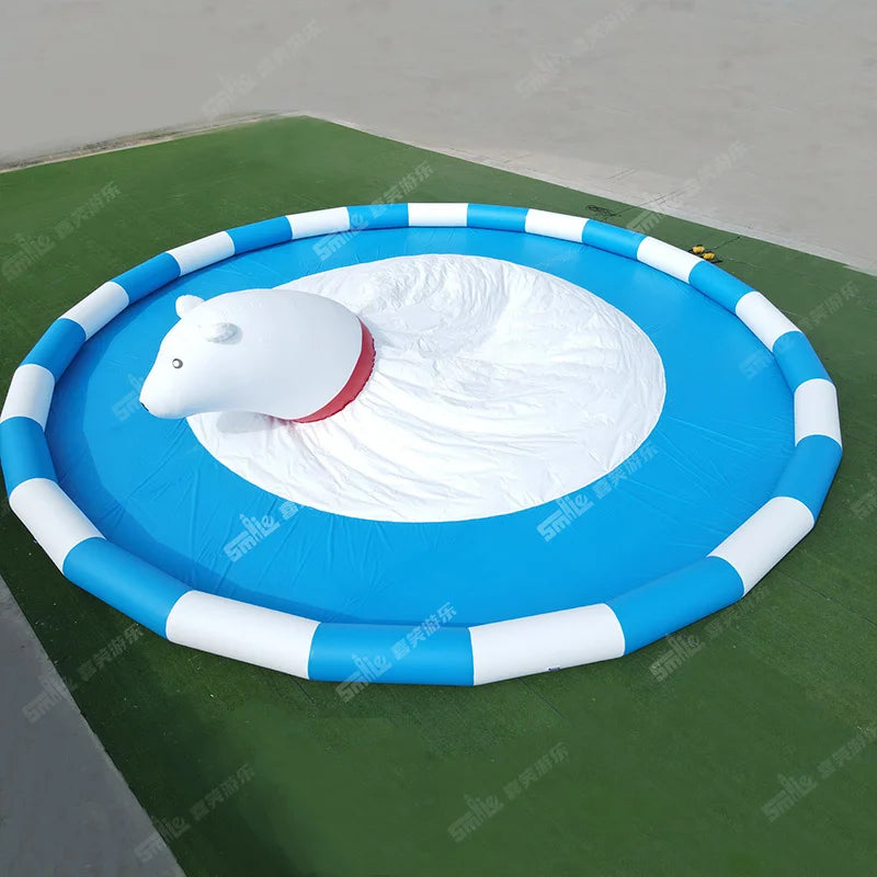 Inflatable Pool Jumping Ball Summer Swimming Pool Polar Bear Jumping Water Pool Water Jumping Cloud