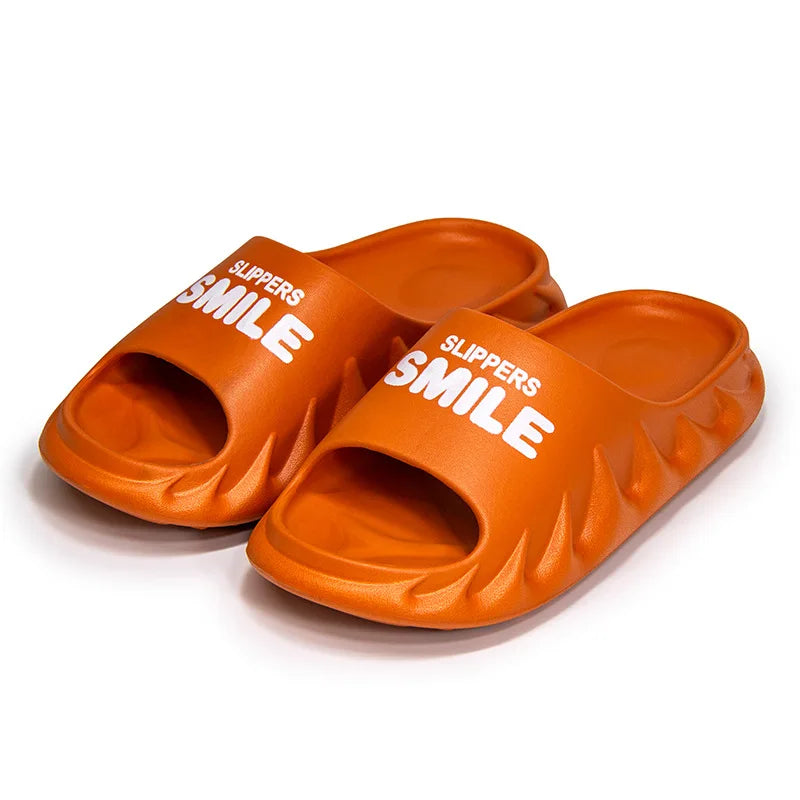 New Summer Custom Comfortable Slide Non-slip Thick Bottom EVA Slippers Household Men and Women Couples Cool Slippers