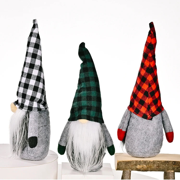 Factory Price Xmas Decorations for Home Christmas Doll Merry Christmas Ornaments Happy New Year Xmas Gifts Table Decoration