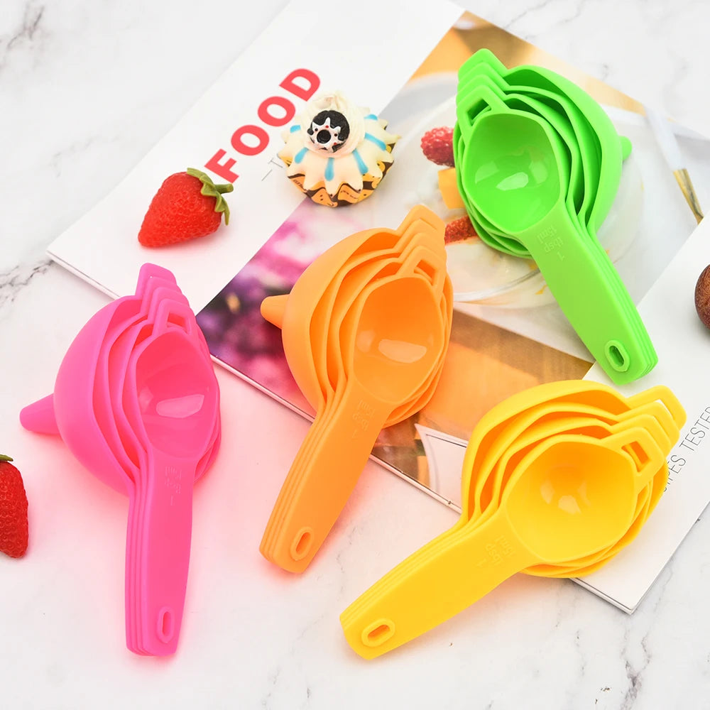 Baking Tool Set of 4 Pieces with Funnel and Egg Separator with Graduated Measuring Spoon and Filter Spoon
