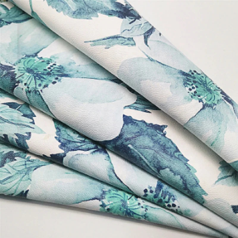 Custom Graphic Digital Print PU Leather Soft High-Stretch Synthetic Fabric for Fashion Skirts & Accessories