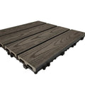 300*300*20mm WPC DIY Composite Tiles Balcony Terrace Waterproof Easy Install DIY Deck Tiles WPC Plastic Base Deck Tiles