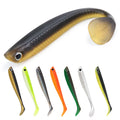 Spinpoler Soft Lure 55mm 80mm 95mm Fishing Lure Shad Artificial Bait Paddle T-Tail Wobbler Swimbait for Bass Pike Fishing Tackle