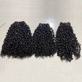 Raw Super Dourble Drawn Pixie Curly Bundles  Vietnamese Human  Hair Extensions Different Color